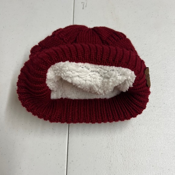 Red Knit Beanie - Picture 2 of 3